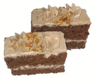 Пирожное "Бисквитно-нарезное с шоколадным кремом Маро"